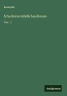 Anonymt - Acta Universitatis Lundensis
