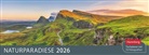 Naturparadiese Premium-Tischplaner 2026 - Wochenkalender mit 53 Fotografien