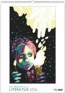 Kathrin Menschik, Kathrin Menschik - DUMONT - Kat Menschik illustriert Literatur 2026 - Literarischer Posterkalender 50 x 70 cm mit Illustrationen für Kunst- & Bücherliebhaber
