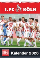 DUMONT - 1. FC Köln 2026 - Fußball-Kalender - 30 x 42 cm - Fußball-Fankalender - EXPRESS Wandkalender mit Spielterminen, perfekt für Fußball Fans