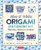 Tuttle Studio, . Tuttle Studio - Blue & White Origami Stationery Kit