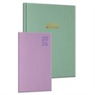 Buchkalender-Set: Buchkalender & Wochenplaner 2026 grün/flieder