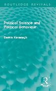 Dennis Kavanagh, Kavanagh Dennis - Political Science and Political Behaviour
