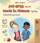 Kidkiddos Books - Words in Pictures - My Day (Amharic English Bilingual Children's Book)