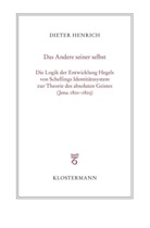 Dieter Henrich, Frank, Niklas Jaenecke - Das Andere seiner selbst