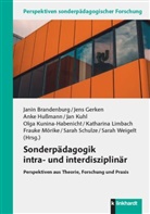 Janin Brandenburg, Jens Gerken, Anke Hußmann, Jan Kuhl, Olga Kunina-Habenicht, Katharina Limbach... - Sonderpädagogik intra- und interdisziplinär