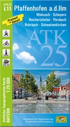 Landesamt für Digitalisierung Breitband un, Breitband und Vermessung Landesamt für Digitalisierung - ATK25-L11 Pfaffenhofen a.d.Ilm (Amtliche Topographische Karte 1:25000)