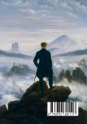 Notebook A5, Notizbuch A5 - Caspar David Friedrich 'Der Wanderer über dem Nebelmeer' Notizbuch A5 kariert - 100 Seiten 90g/m² - Soft Cover - FSC Papier Notebook Journal Tagebuch Diary A5 kariert