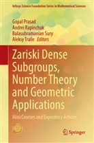 Gopal Prasad, Andrei Rapinchuk, Balasubramanian Sury, Balasubramanian Sury et al, Aleksy Tralle - Zariski Dense Subgroups, Number Theory and Geometric Applications