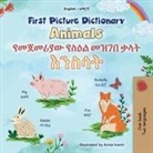 Kidkiddos Books - First Picture Dictionary - Animals (English Amharic Bilingual Children's Book)