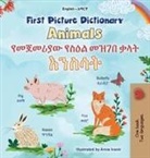 Kidkiddos Books - First Picture Dictionary - Animals (English Amharic Bilingual Children's Book)