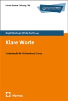 Heidinger, Birgitt Heidinger, Kraft, Philip Kraft - Klare Worte