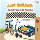 Kidkiddos Books, Inna Nusinsky - The Wheels The Friendship Race (Spanish children's book)