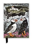 Flame Tree Publishing - Angela Harding: Fair Isle Puffins Foiled Journal