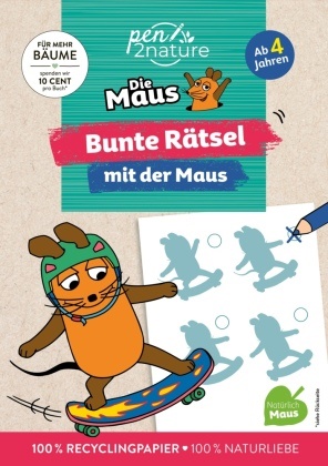 pen2nature - Bunte Rätsel mit der Maus Abwechslungsreicher Knobelspaß mit Maus, Elefant und Ente I Für Kinder ab 4
