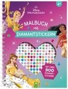 Schwager &amp; Steinlein Verlag - Disney Prinzessin Malbuch mit Diamantstickern | Malspaß mit über 500 funkelnden Glitzersteinen