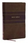 Thomas Nelson - NKJV Personal Size Large Print Bible with 43,000 Cross References, Brown Leathersoft, Red Letter, Comfort Print (Thumb Indexed)