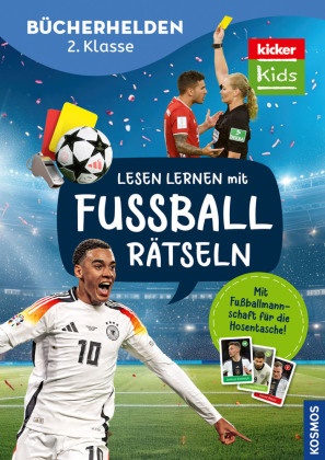 Jonas Dirker - kicker Kids, Lesen lernen mit Fußballrätseln, - Bücherhelden 2. Klasse - Spannende Fußballrätsel für Erstleser ab 7 Jahren - lesen, schreiben, rätseln, wissen