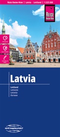 Reise Know-How Landkarte Lettland | Latvia (1:325.000)
