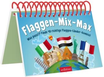 Flaggen-Mix-Max - Was passt? Finde 40 richtige Flaggen-Länder-Kombis!