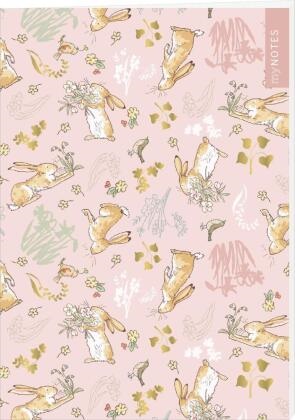 Anita Jeram, Sam McBratney - myNOTES Papeterie: Weißt du eigentlich, wie lieb ich dich hab? Notizheft Hasenmuster rosa