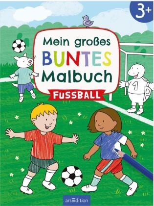 Lena Bellermann - Mein großes buntes Malbuch - Fußball - Ab 3 Jahren