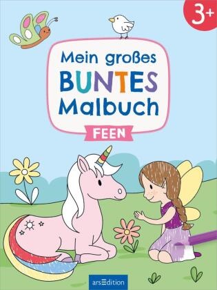 Marlit Kraus - Mein großes buntes Malbuch - Feen - Ab 3 Jahren