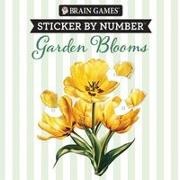 Brain Games, New Seasons, Publications International Ltd - Brain Games - Sticker by Number Compact Edition: Garden Blooms 7x7 Inches Travel Size Activity Book for Adults & Kids 7+