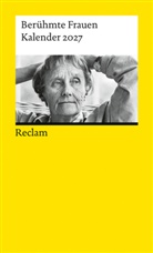 Luise F. Pusch - Berühmte Frauen. Kalender 2027