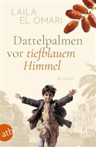 Laila El Omari - Dattelpalmen vor tiefblauem Himmel