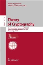 (Rachel) Lin, Benny Applebaum, Huijia (Rachel) Lin - Theory of Cryptography