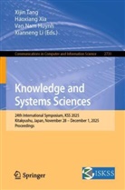Van Nam Huynh, Xianneng Li, Van Nam Huynh et al, Xijin Tang, Haoxiang Xia - Knowledge and Systems Sciences