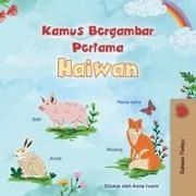 Kidkiddos Books - First Picture Dictionary - Animals (Malay Children's Book)
