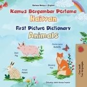Kidkiddos Books - First Picture Dictionary - Animals (Malay English Bilingual Children's Book)