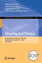 Kamalesh Acharya, Kamalesh Acharya et al, Sumit Kumar Debnath, Sihem Mesnager, Pantelimon Stanica, Pantelimon Stănică - Security and Privacy
