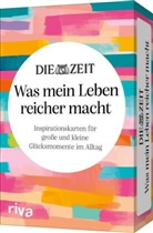riva Verlag - DIE ZEIT »Was mein Leben reicher macht« - Inspirationskarten für große und kleine Glücksmomente im Alltag