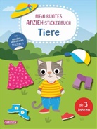 Carmen Eisendle - Mein buntes Anzieh-Stickerbuch: Tiere