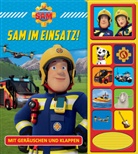 Phoenix International Publications Germany GmbH - Feuerwehrmann Sam - Sam im Einsatz! - Klappen-Geräusche-Buch mit 10 Sounds - Pappbilderbuch