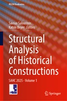 Beyer, Katrin Beyer, Savvas Saloustros - Structural Analysis of Historical Constructions