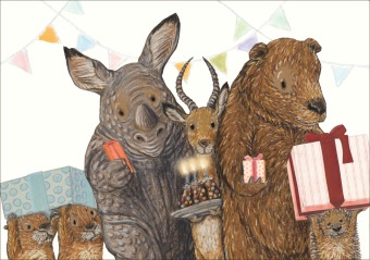 Kathrin Schärer - Alles Gute Postkarte VE 10 Postkarten, nur in Verkaufseinheit von 10 Stück