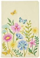 Groh Verlag - Blütenträume Notizbuch bestickt, A5 - 240 Seiten, beige