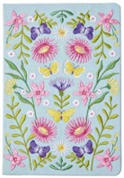 Groh Verlag - Blütenträume Notizbuch bestickt, A5 - 240 Seiten, mint