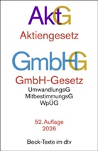 Aktiengesetz, GmbH-Gesetz. AktG GmbHG