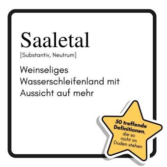 Julia Wolf - Saaletal Weinseliges Wasserschleifenland mit Aussicht auf mehr. Das lustige Geschenkbuch für Mann, Frau, Kollege, Freund zu Geburtstag, Weihnachten