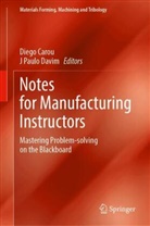 Diego Carou, J Paulo Davim, J. Paulo Davim, Paulo Davim - Notes for Manufacturing Instructors