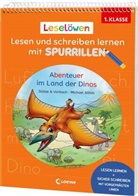 Stütze &amp; Vorbach, Michael Böhm - Leselöwen - Lesen und schreiben lernen mit Spurrillen - Abenteuer im Land der Dinos