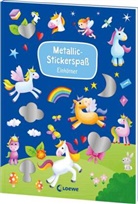 Metallic-Stickerspaß - Einhörner
