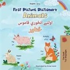 Kidkiddos Books - First Picture Dictionary - Animals (English Pashto Bilingual Children's Book)