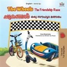 Kidkiddos Books, Inna Nusinsky - The Wheels The Friendship Race (English Malayalam Bilingual Children's Book)