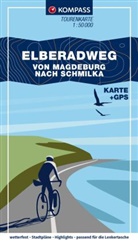 KOMPASS Fahrrad-Tourenkarte Elberadweg - von Magdeburg nach Schmilka 1:50.000